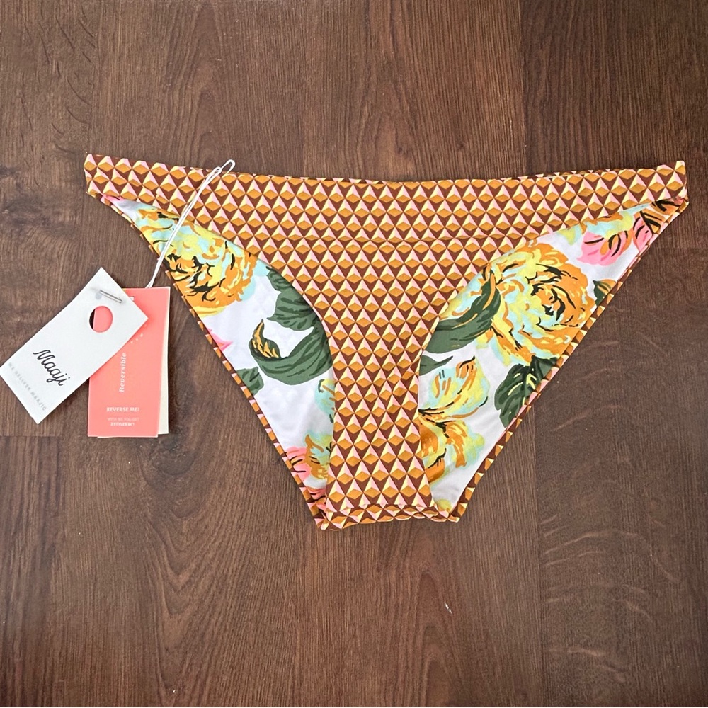 Maaji Kaleidoscope Vibes Flirt Reversible Bikini Bottoms